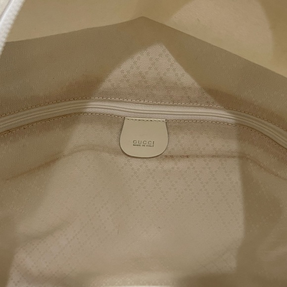 Vintage White Gucci Nylon Tote with Cloth Handles by Tom Ford - Picture 6 of 14